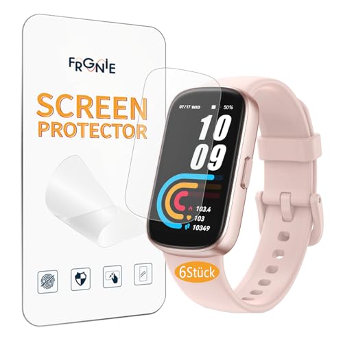 Frgnie Schutzfolie Kompatibel für anyloop Fitness Tracker 1,47 Zoll (6 Stück) ALB1 Sport Uhr HD Flexibel TPU, B1 Smartwatch Displayschutzfolie von Frgnie