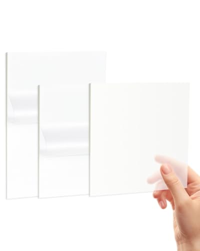 150 Blätter Transparente Haftnotizen, 2 Größen Transparent Sticky Notes, Wasserdichte Selbstklebendes Sticky Notes, für Lesen, Lernen, Schule und Büro(100Pcs 7.5 * 7.5cm+50Pcs 9.5 * 7cm) von Friedwohl