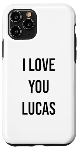 Hülle für iPhone 11 Pro Ich liebe dich Lucas von Friendly Name Designs