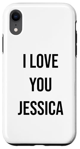 Hülle für iPhone XR Ich liebe dich Jessica von Friendly Name Designs