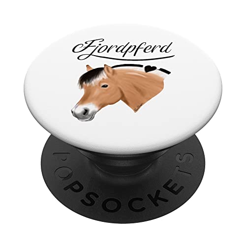 Fjordpferd, Fjord, Fjordi Kopf ein Pony Fan süßes Pferde PopSockets mit austauschbarem PopGrip von Frieser Designs