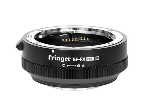 Fringer EF-FX PRO III Autofokus Mount Adapter integrierte elektronische Blende für Canon EOS EF Sigma Objektiv an Fujifilm Fuji Kamera X-T3 X-T4 X-Pro3 X-T30II X-S10 XH2S X-T30 XE4 X-T5 X-S20 von Fringer