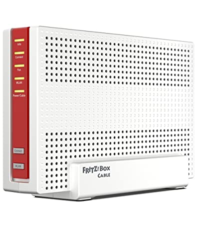 AVM Fritz!Box 6690 Cable (DOCSIS 3.1-Kabel-Modem, 4x4 Wi-Fi 6 (WLAN AX) mit 4.800 MBit/s (5 GHz) + 1.200 MBit/s (2,4 GHz), 1x 2,5-Gigabit-LAN-Anschluss, USB 3.0, DECT) von Fritz