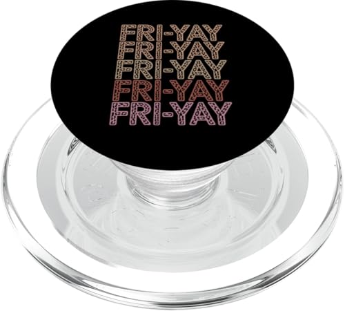 Happy Friyay Teacher School Friday Happy Friyay PopSockets PopGrip für MagSafe von Friyay Gifts for Women Teacher and Men