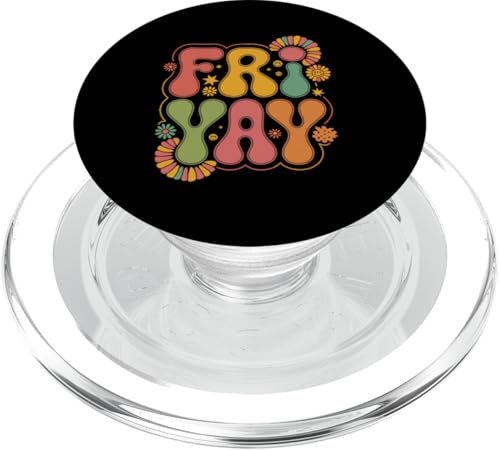 Happy Friyay Teacher School Friday Happy Friyay PopSockets PopGrip für MagSafe von Friyay Gifts for Women Teacher and Men