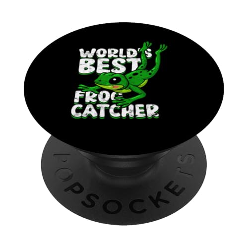 Frosch Fangen Frosch Fänger Fangen Frösche Froschjäger PopSockets Klebender PopGrip von Frog Catching Gifts for Men and Women