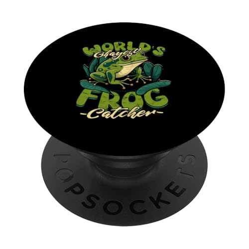 Frosch Fangen Frosch Fänger Fangen Frösche Froschjäger PopSockets Klebender PopGrip von Frog Catching Gifts for Men and Women