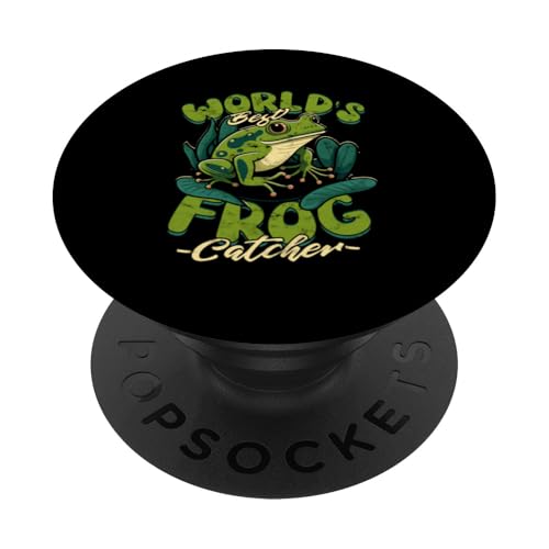 Frosch Fangen Frosch Fänger Fangen Frösche Froschjäger PopSockets Klebender PopGrip von Frog Catching Gifts for Men and Women