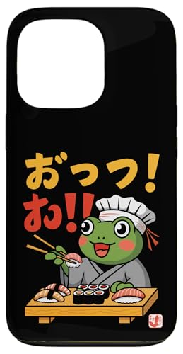 Hülle für iPhone 13 Pro Frosch Japanisch Essen Sushi Chef Kawaii Ramen Anime von FrogAxis1