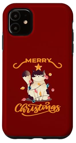 Hülle für iPhone 11 Frohe Weihnachten: Aufgeregte Katzen mit Jesusstern von Frohe Catmas! Meow Weihnachtsshirts & Geschenkidee