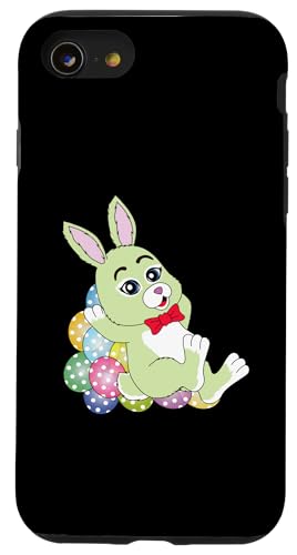 Osterhase Ostergeschenk Mädchen Damen Kinder Osterkostüm Hülle für iPhone SE (2020) / 7 / 8 von Frohe Ostern Oster Hase & Osterhasen Kostüm Herren