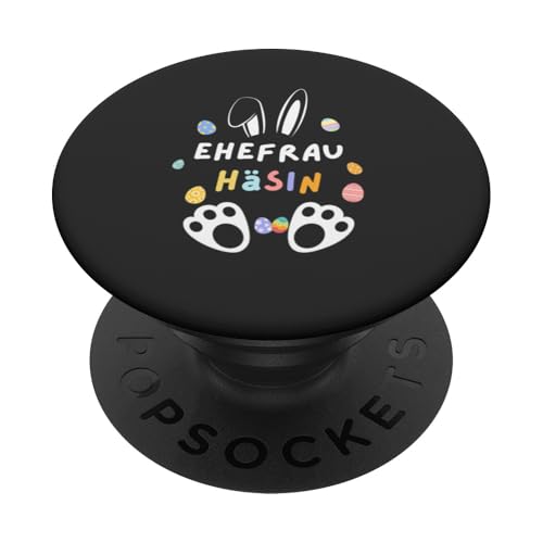 Funny Ehefrau Häsin Osterhasen Matching Familie Ostern Eier PopSockets Klebender PopGrip von Frohe Ostern TShirt Damen Herren Kinder Geschenke