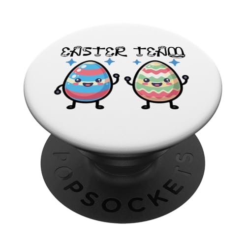 Easter Team Niedliche Ostereier wünschen Frohe Ostern PopSockets Klebender PopGrip von Frohe Ostern mit Osterhase