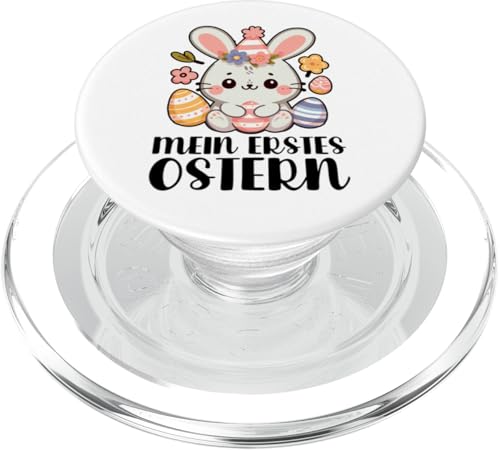 Mein Erstes Ostern Niedlicher Osterhase wünscht Frohe Ostern PopSockets PopGrip für MagSafe von Frohe Ostern mit Osterhase