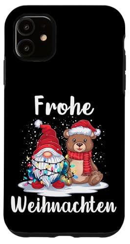 Hülle für iPhone 11 Frohe Weihnachten Zwerg Bär Heilig Abend Lichterketten von Frohe Weihnachten Schöne Bescherung Heilig Abend