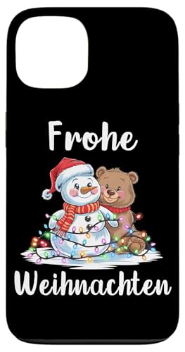 Hülle für iPhone 13 Frohe Weihnachten Schneemann Weihnachten Bär Heilig Abend von Frohe Weihnachten Schöne Bescherung Heilig Abend