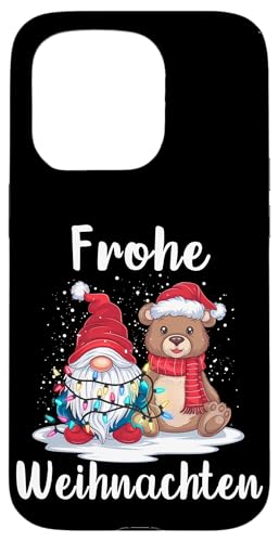 Hülle für iPhone 15 Pro Frohe Weihnachten Zwerg Bär Heilig Abend Lichterketten von Frohe Weihnachten Schöne Bescherung Heilig Abend