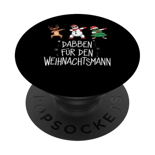 Frohe Weihnachten Rentier Lichterkette Santa Claus Lustig PopSockets Klebender PopGrip von Frohe Weihnachten Shirt Männer Herren Fun Spruch