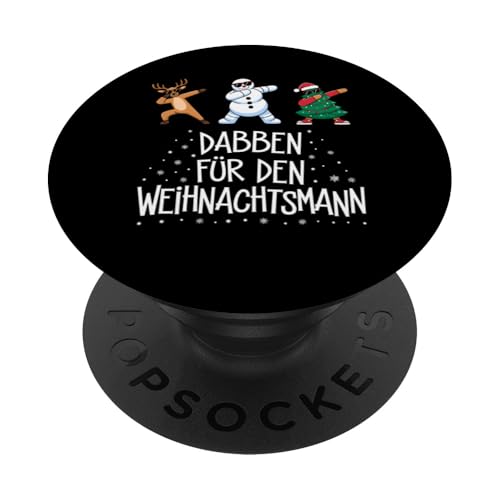 Frohe Weihnachten Rentier Lichterkette Santa Claus Lustig PopSockets Klebender PopGrip von Frohe Weihnachten Shirt Männer Herren Fun Spruch