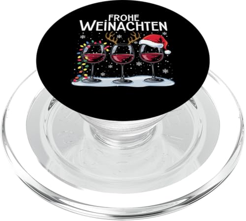 Frohe Weihnachten Rentier Lichterkette Santa Claus Lustig PopSockets PopGrip für MagSafe von Frohe Weihnachten Shirt Männer Herren Fun Spruch