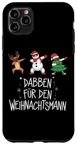 Hülle für iPhone 11 Pro Max Frohe Weihnachten Rentier Lichterkette Santa Claus Lustig von Frohe Weihnachten Shirt Männer Herren Fun Spruch