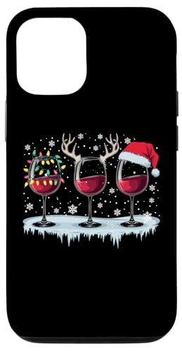 Hülle für iPhone 12/12 Pro Frohe Weihnachten Rentier Lichterkette Santa Claus Lustig von Frohe Weihnachten Shirt Männer Herren Fun Spruch