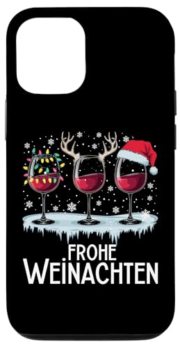 Hülle für iPhone 12/12 Pro Frohe Weihnachten Rentier Lichterkette Santa Claus Lustig von Frohe Weihnachten Shirt Männer Herren Fun Spruch