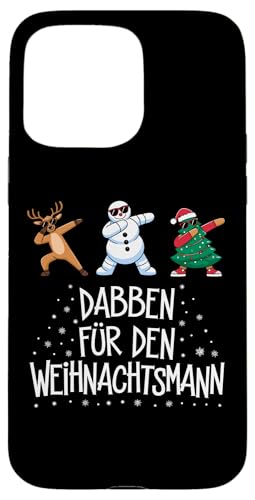 Hülle für iPhone 15 Pro Max Frohe Weihnachten Rentier Lichterkette Santa Claus Lustig von Frohe Weihnachten Shirt Männer Herren Fun Spruch