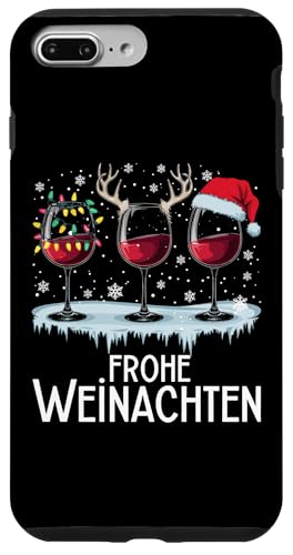 Hülle für iPhone 7 Plus/8 Plus Frohe Weihnachten Rentier Lichterkette Santa Claus Lustig von Frohe Weihnachten Shirt Männer Herren Fun Spruch