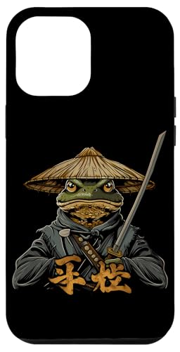 Hülle für iPhone 12 Pro Max Samurai Frosch Japanisch Kanji Samurai Frosch von Frosch Samurai Geschenke Katana Schwertkunst