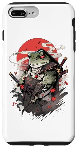 Hülle für iPhone 7 Plus/8 Plus Samurai Frosch Japanisch Kanji Samurai Frosch von Frosch Samurai Geschenke Katana Schwertkunst