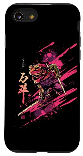 Hülle für iPhone SE (2020) / 7 / 8 Samurai Frosch Japanisch Kanji Samurai Frosch von Frosch Samurai Geschenke Katana Schwertkunst