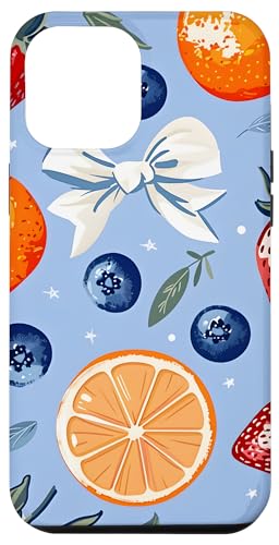 Hülle für iPhone 15 Plus Obst | Zitrus- und Beeren-Muster, Orange & Sommer, Kokette von Fruit Grahpics & Fruit Theme Gifts