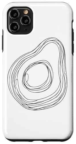 Hülle für iPhone 11 Pro Max Line Art Avocado Avocados von Fruits Fruit Lover Gifts