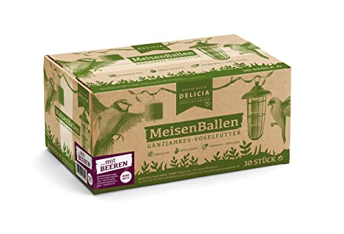 frunol delicia® Delicia® Meisenballen ÖkoPack mit Beeren ohne Netz, 30 Stück von Frunol Delicia