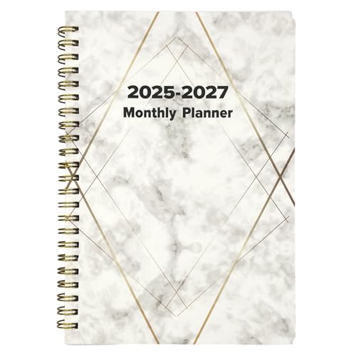 Monthly Planner 2025-2027 | 3-Year Calendar Organizer with Daily Notebook | Planner for Scheduling, Activities, Events, and Goal Tracking with Functional Layout and Ample Writing Space von Fruusv