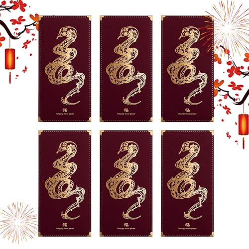 Red Money Envelopes, Chinese New Year Red Pocket, Year Of Snake Envelopes, Hot-Stamped Blessing Words, Spring Festival Envelopes, Red Pocket For Cash, Chinese Red Envelopes, Money Envelopes For Chines von Fruusv