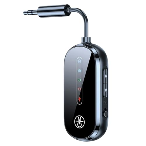 Wireless Transmitter, 2-In-1 5.3 Audio Adapter with Digital Display, 3.5mm Aux Receiver & Transmitters for Car, Plane, Headphones, Computers, Travel Use, 13x2.9x1.3cm Wireless Transmitter, 2-In-1 5.3 Audio Adapter with Digital Display, 3.5mm Aux Receiver & Transmitters for Car, Plane, Headphones, Computers, Travel Use, 13x2.9x1.3cm von Fruusv