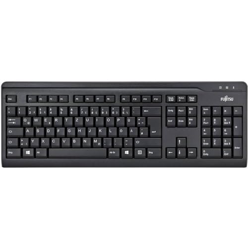 Fujitsu KB410 RU/DE Tastatur schwarz von Fujitsu