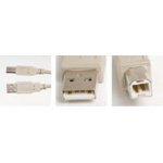 MicroConnect usbab2 USB-Kabel Weiß von Fujitsu