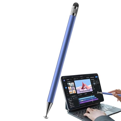 Fukamou Silikon-Touchstift, Bildschirm-Touchstifte | Silikon-Disc-Touchscreen-Stift | Schreibstift Mit Empfindlicher Berührung Für -Arbeit, Unterhaltung, Studium, Malen von Fukamou