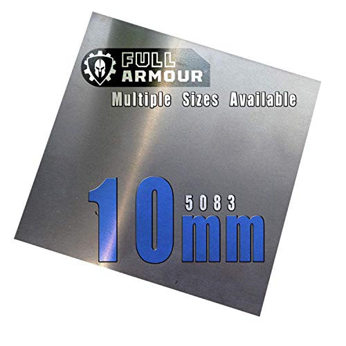 Aluminiumblech 10mm 5083 150 mm x 150 mm (15cm x 15cm) von Full Armour