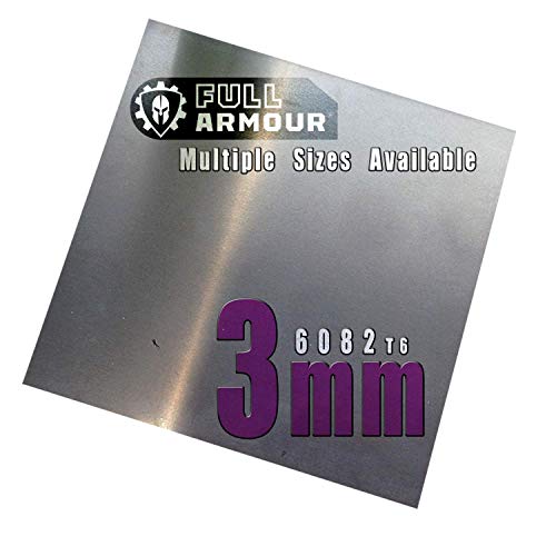 Aluminiumblech 3mm 300 mm x 300 mm (30cm x 30cm) von Full Armour