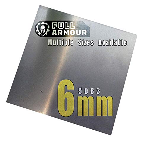 Aluminiumblech 6mm 5083 200 mm x 200 mm (20cm x 20cm) von Full Armour