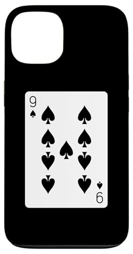 Hülle für iPhone 13 Nine of Spades Spielkarte von Full Deck of Playing Cards for dark colors