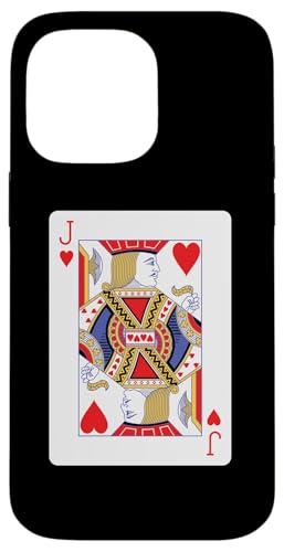 Hülle für iPhone 14 Pro Max Jack of Hearts Spielkarte von Full Deck of Playing Cards for dark colors