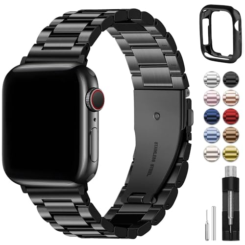 Fullmosa Kompatibel mit Armband 46mm 45mm 44mm 49mm 42mm, Metall Ersatzband für Ultra 2/Ultra SE Series 10 9 8 7 6 5 4 3 2 1 Edelstahl iWatch Bands von Fullmosa