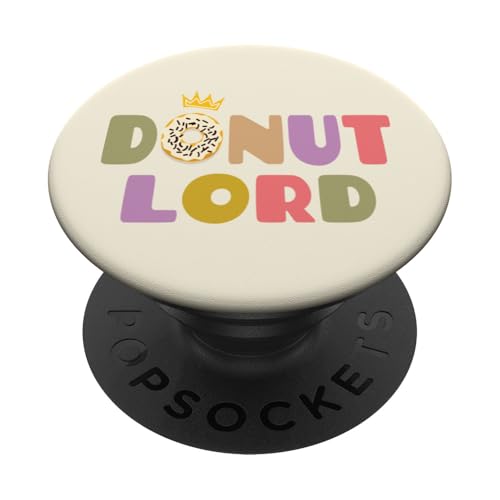 Donut Lord – Lustiges und lustiges Donut-Design PopSockets Klebender PopGrip von Fun Graphic Funny Design