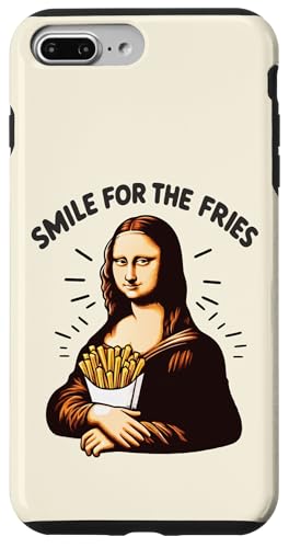 Hülle für iPhone 7 Plus/8 Plus Mona Lisa et Pommes - Kunst und Humor Gourmand Meisterwerk von Fun Graphic Funny Design