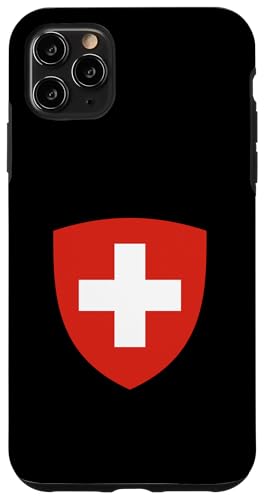 Hülle für iPhone 11 Pro Max Schweiz Wappen Flagge von Fun Sale Store